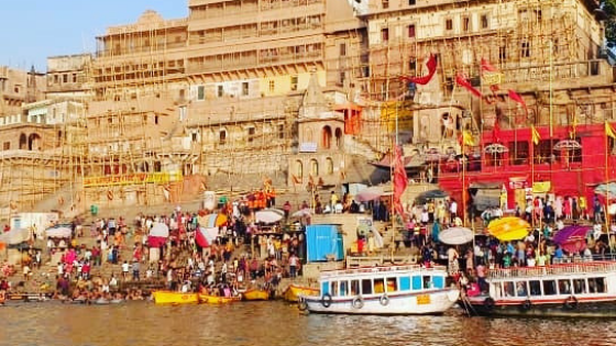 Varanasi: Morning Yoga on the Bank of the Ganga River