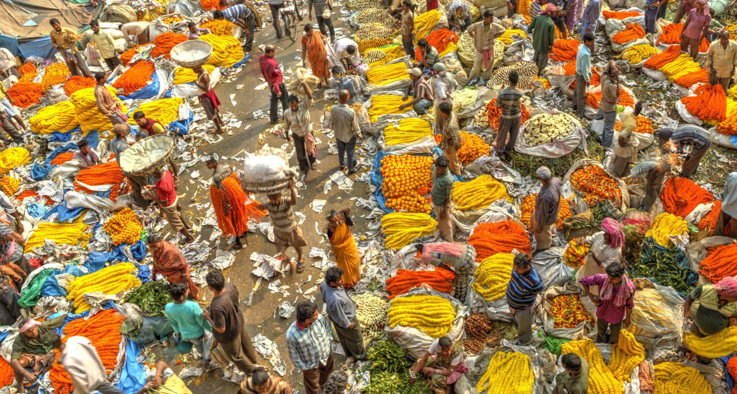 Kolkata - Flower market half day tour